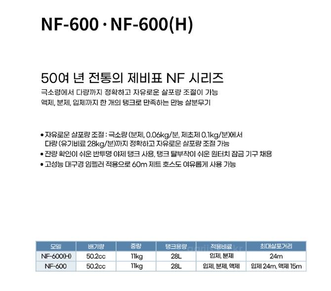 booyoung 동력살분무기 NF600 사진3