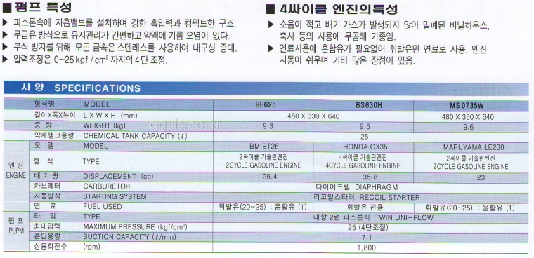 마루야마 동력분무기 MS0735W 사진2