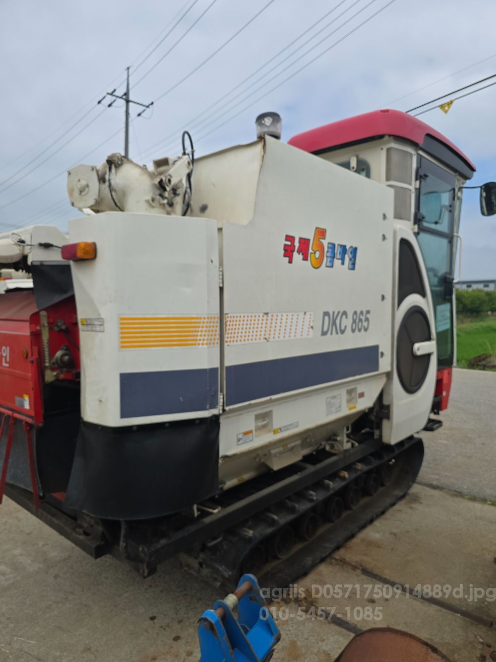 Kukje Combine Harvester DKC865 (5Rows) 뒤우측면