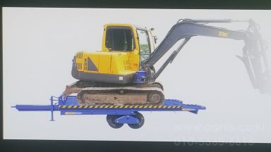 강원농기계 트레일러  8륜 트레일러. 콤바인.포크레인.