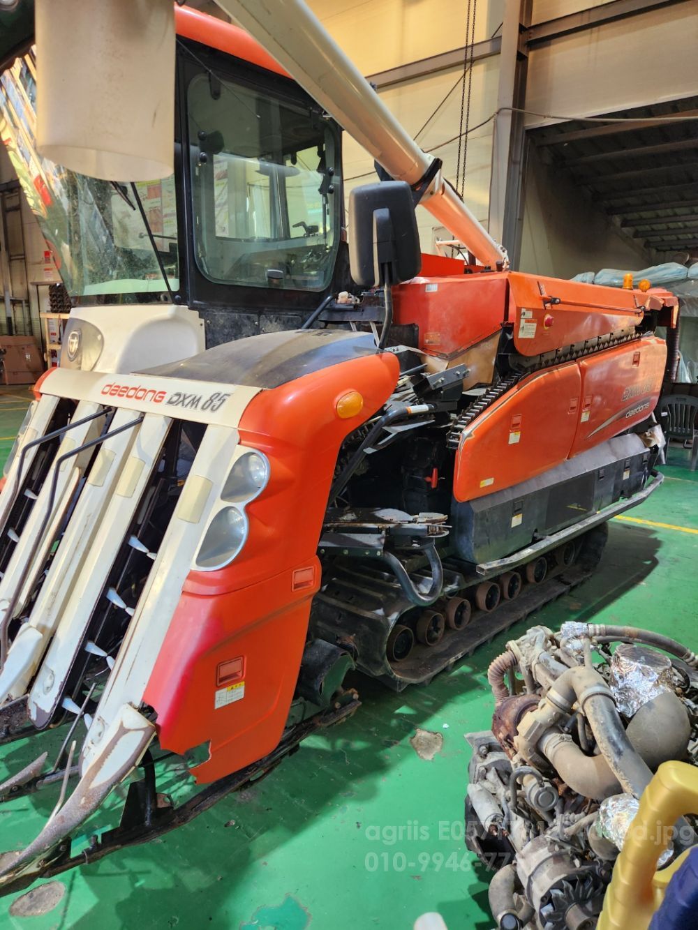 Daedong Combine Harvester DXM85 (5Rows) 뒤우측면