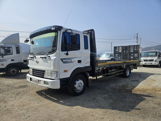 Hyundai 태건특장 농기계운반 사다리 메가트럭6M25반저상사다리  앞좌측면