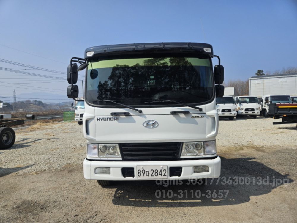 Hyundai 태건특장 농기계운반 사다리 메가트럭6M25반저상사다리  뒤우측면