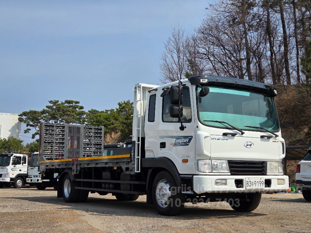 Hyundai 메가트럭5톤 6m25초장축자동사다리  뒤우측면